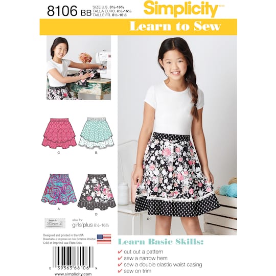 Simplicity® Pattern CS8106 (8.5-16.5)